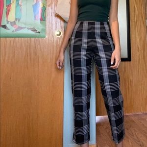 Plaid trousers